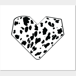 Dalmatian's Spots Love Heart Posters and Art